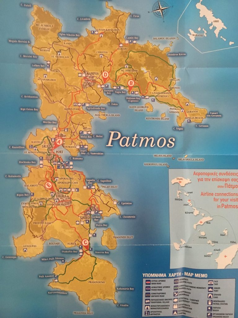 Patmos Touristik Map
